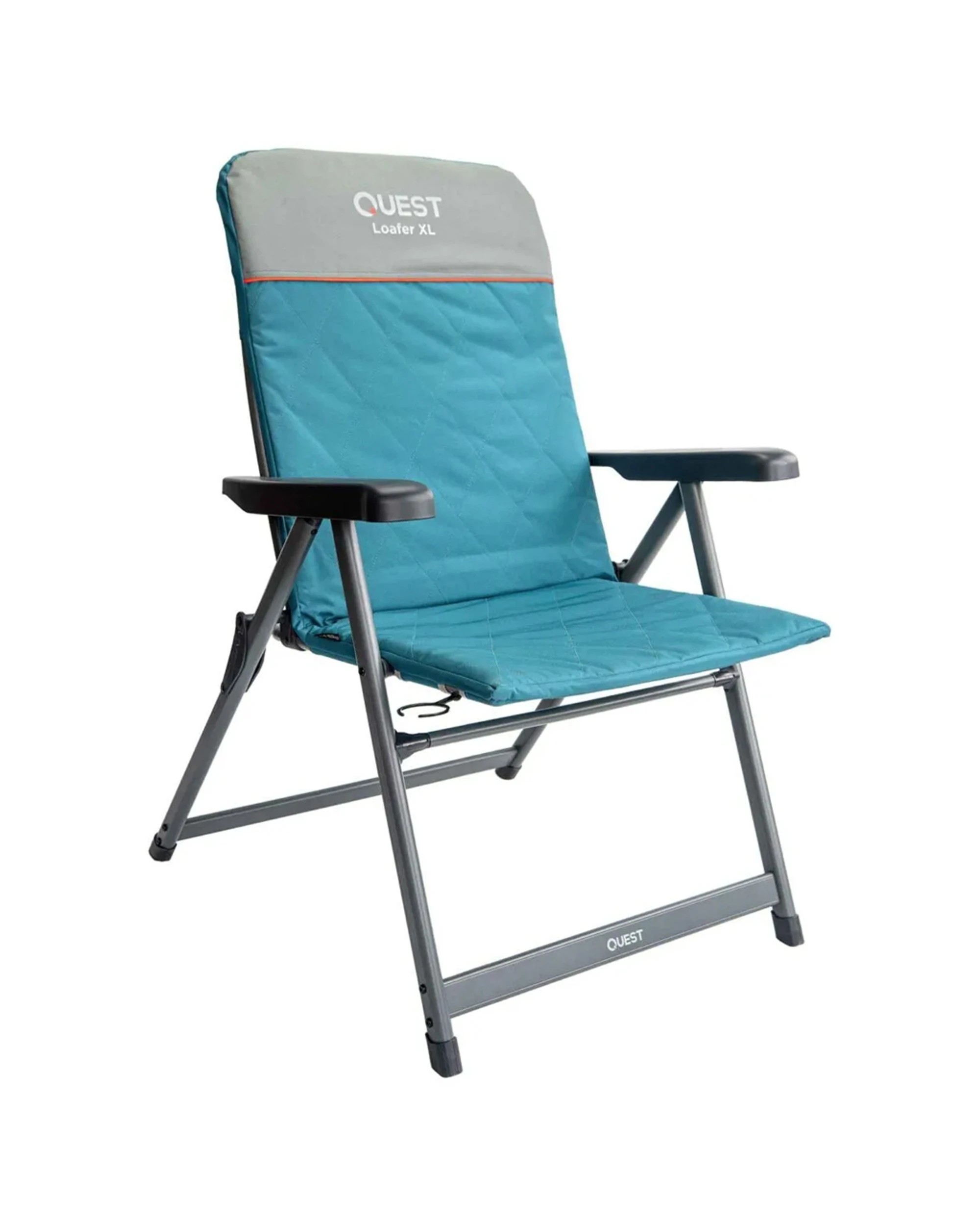 1 Quest Loafer XL Camp Chair Folding 7-Position Recline Aluminium Frame High Back - Blue, 1 of 7