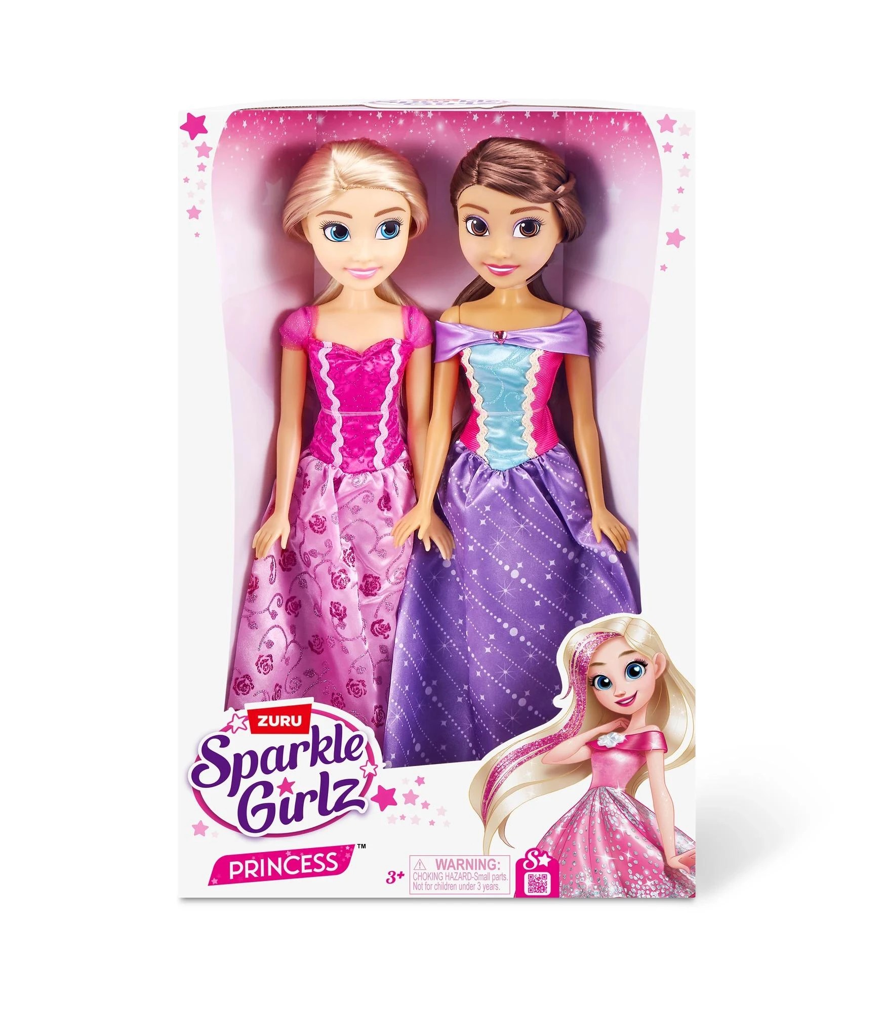 1 Sparkle Girlz 18-inch Princess Dolls Double Pack By ZURU - Multi, 1 of 6