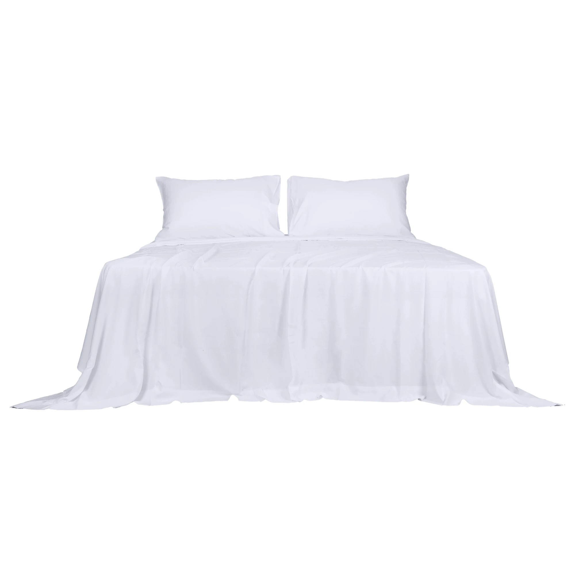 2 Dreamz White Bamboo Fitted Sheet Set - Queen Bed, 2 of 4