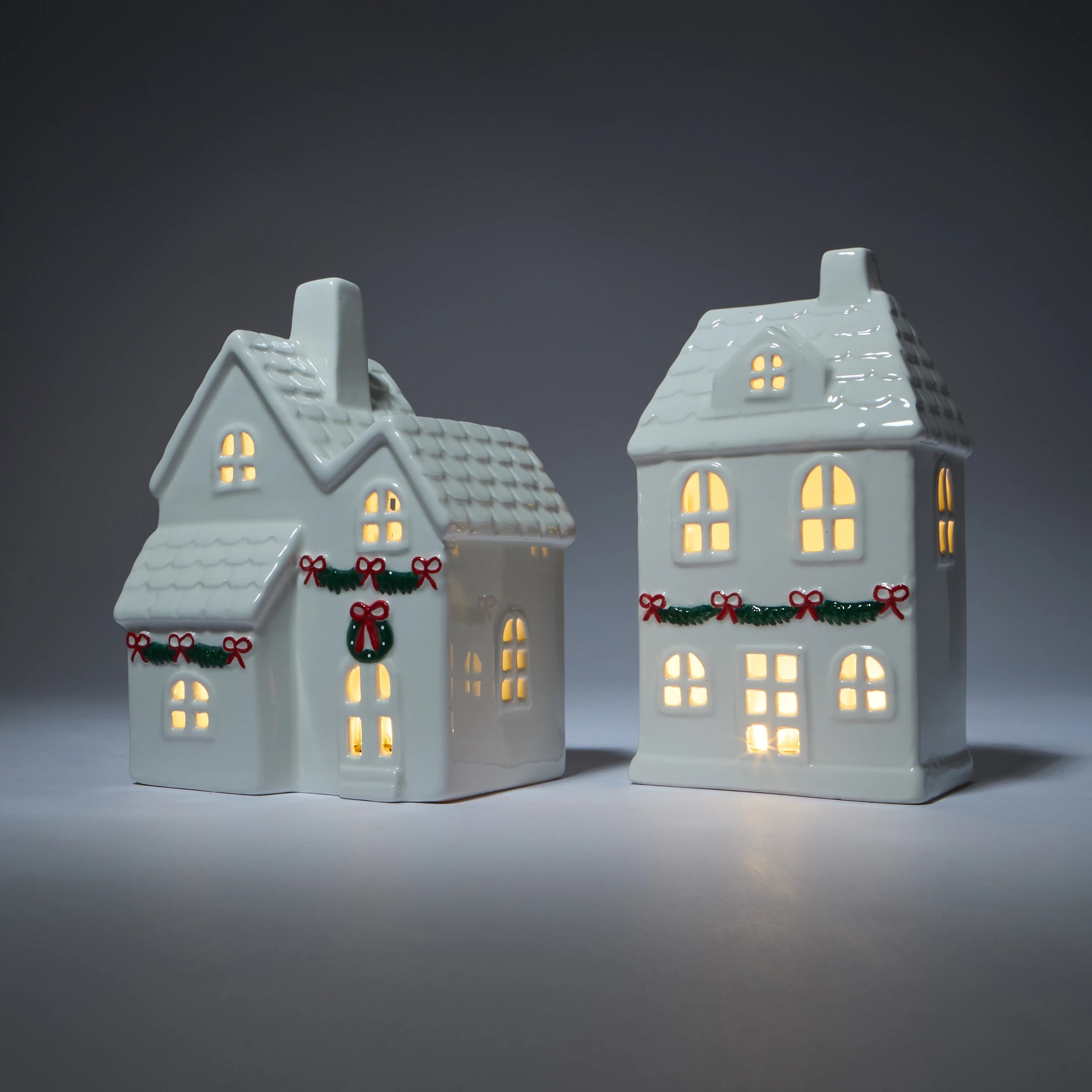 1 Light Up Ceramic House - Assorted, 1 of 10