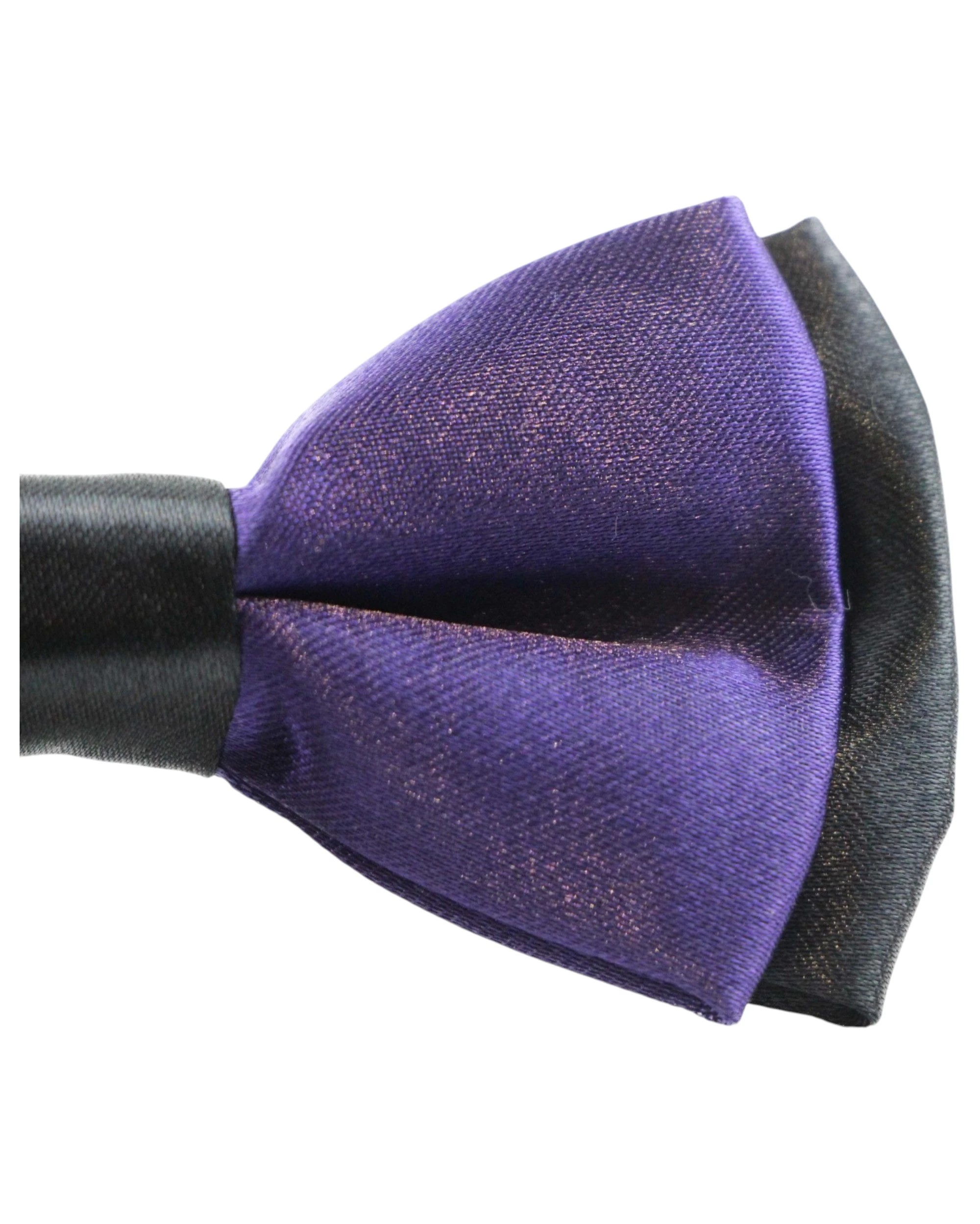 3 Zasel Boys Dark Purple Two Tone Layer Bow Tie - Multi - Multi, 3 of 5