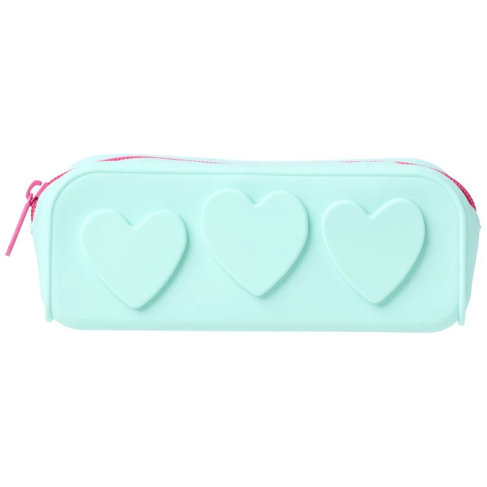 1 Studymate Silicone Pencil Case Heart Mint, 1 of 3