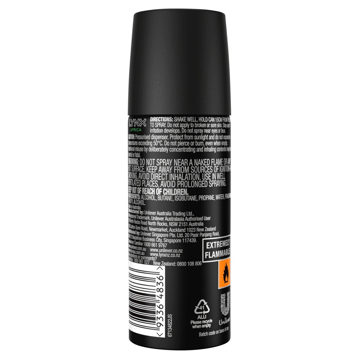 2 LYNX Africa Bodyspray 50ml, 2 of 7