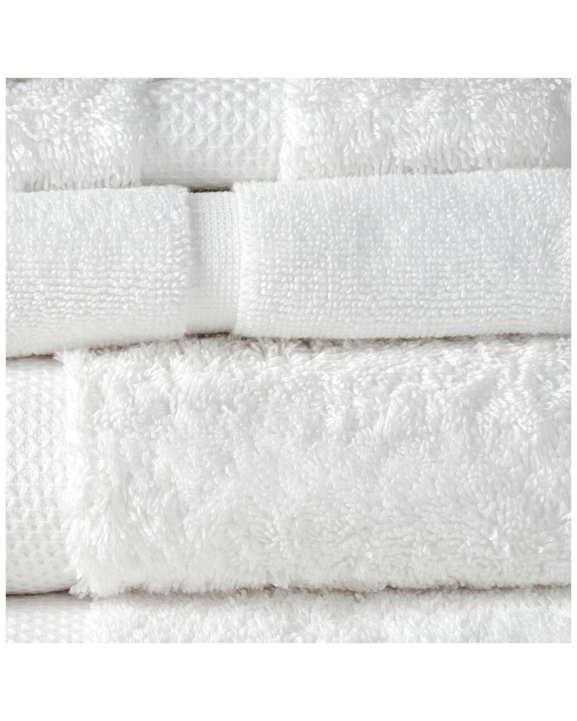 2 Canningvale 8pc Royal Splendour Home Decor Bathroom Bath Towel Set
 - White, 2 of 4