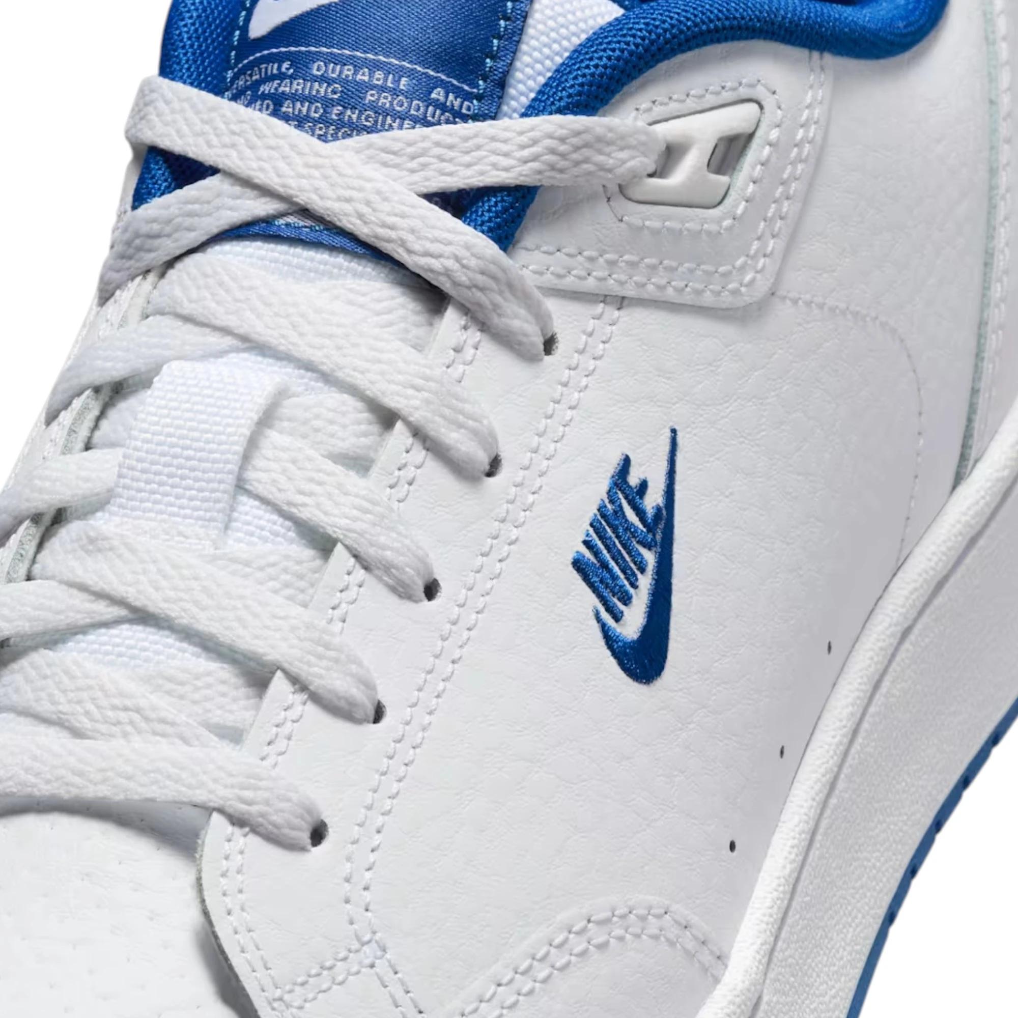 7 Nike Mens Grandstand II Athletic Shoes WHITE/BLUE, 7 of 7