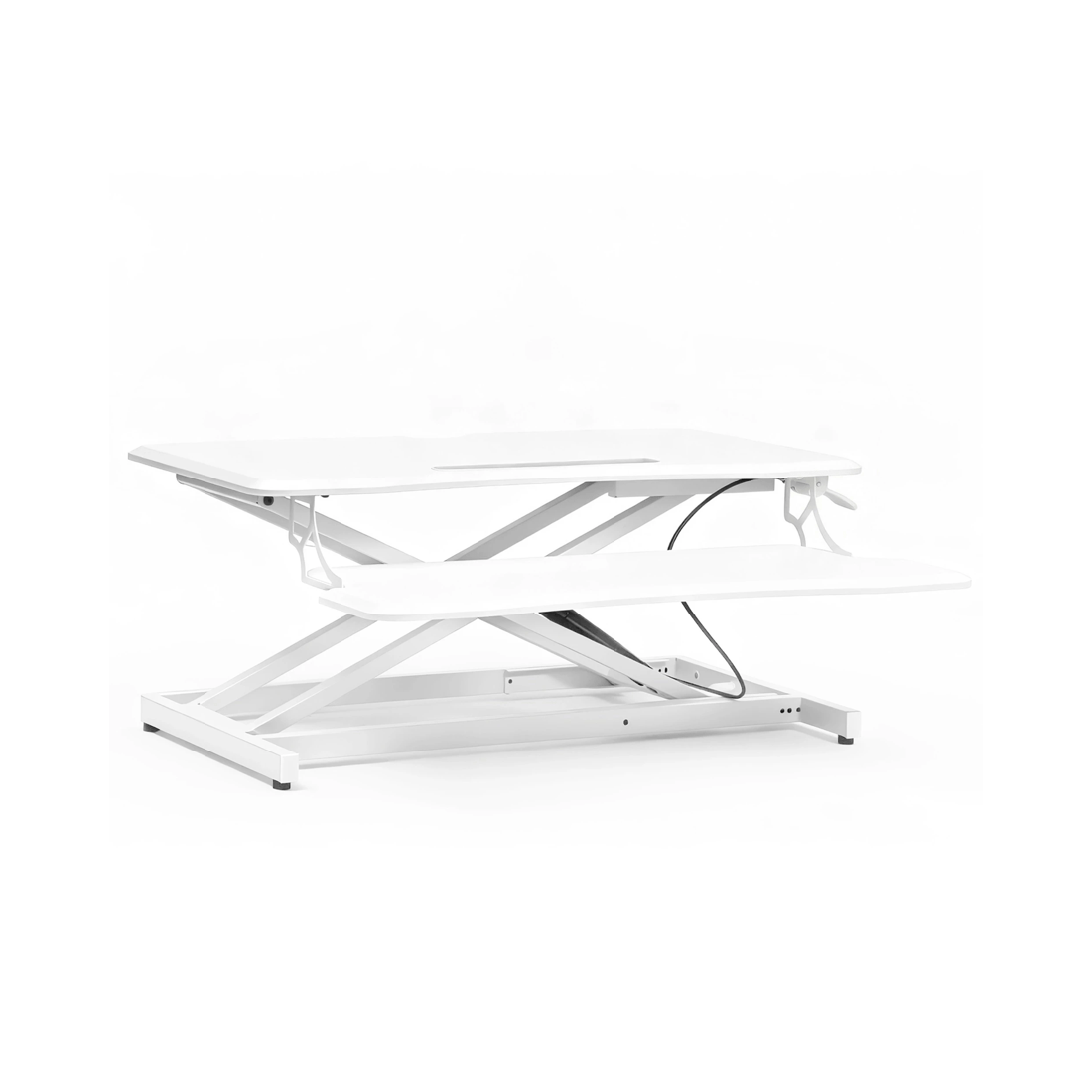 7 Advwin Sit Stand Desk Riser Height Adjustable w/Keyboard Tray, 7 of 10