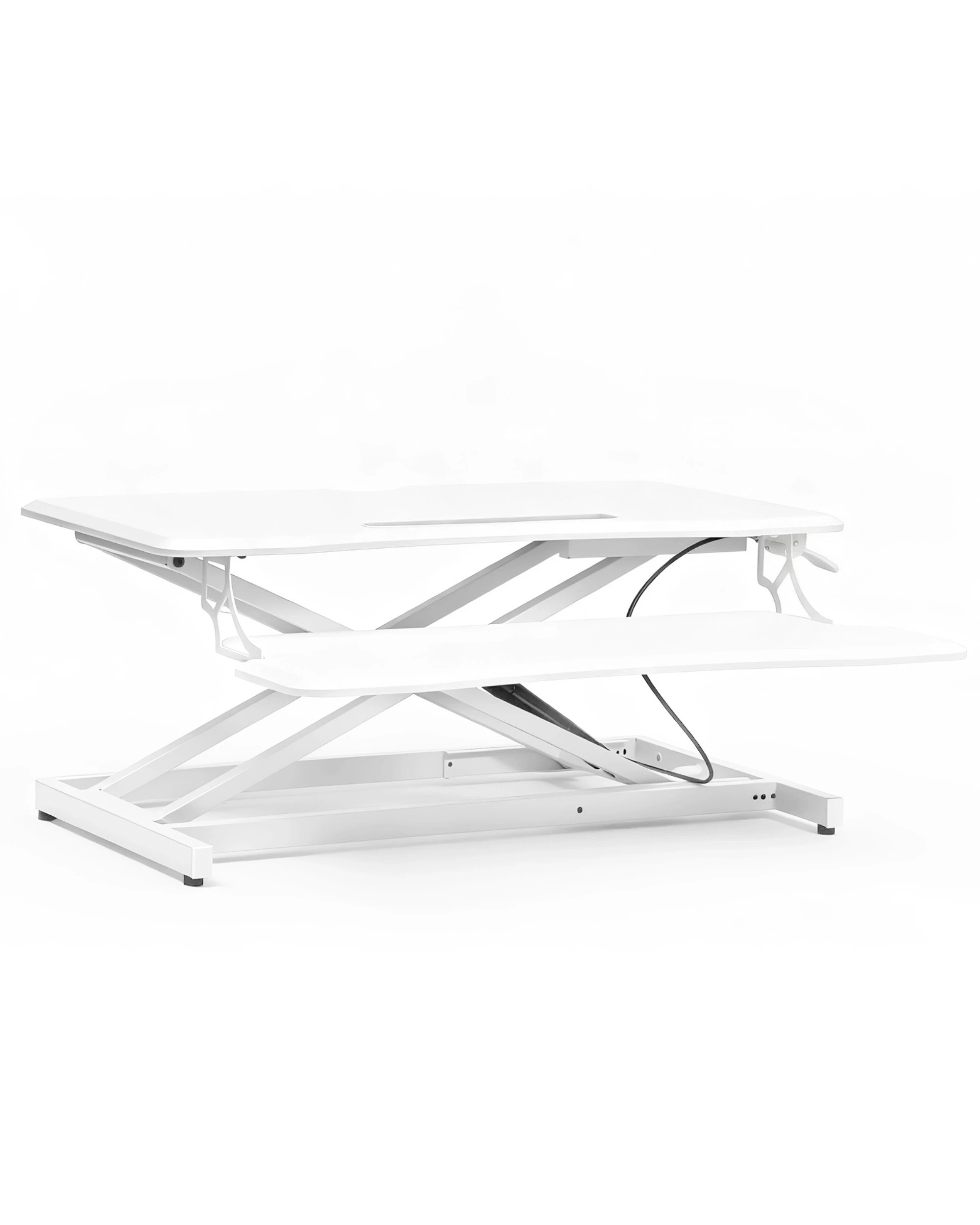 7 Advwin Sit Stand Desk Riser Height Adjustable w/Keyboard Tray, 7 of 10