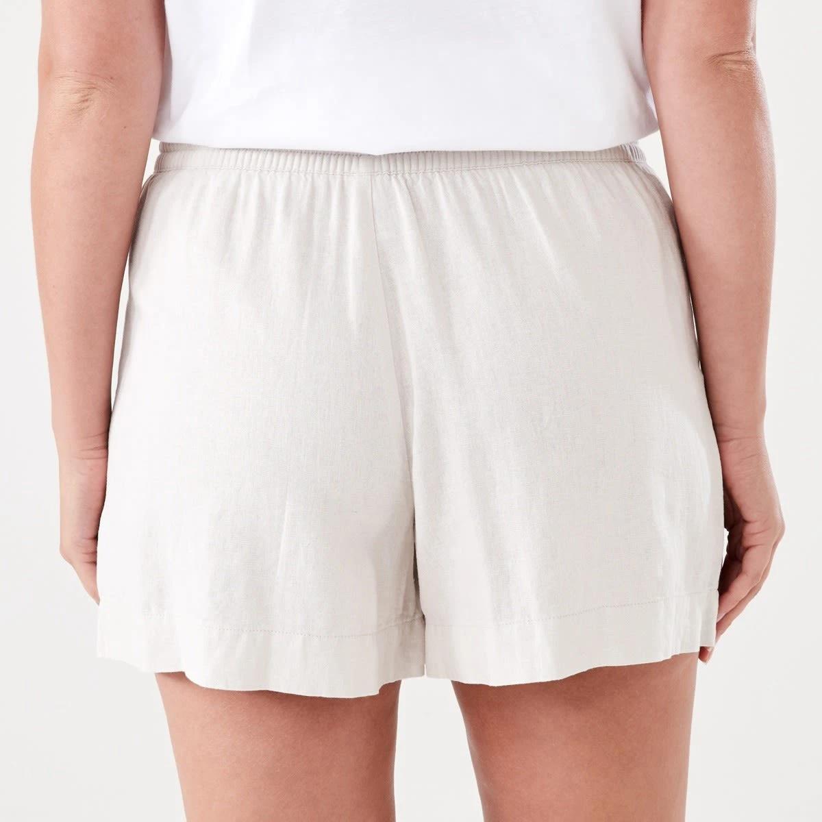 3 Linen Blend Patch Pocket Shorts NATURAL BEIGE, 3 of 6