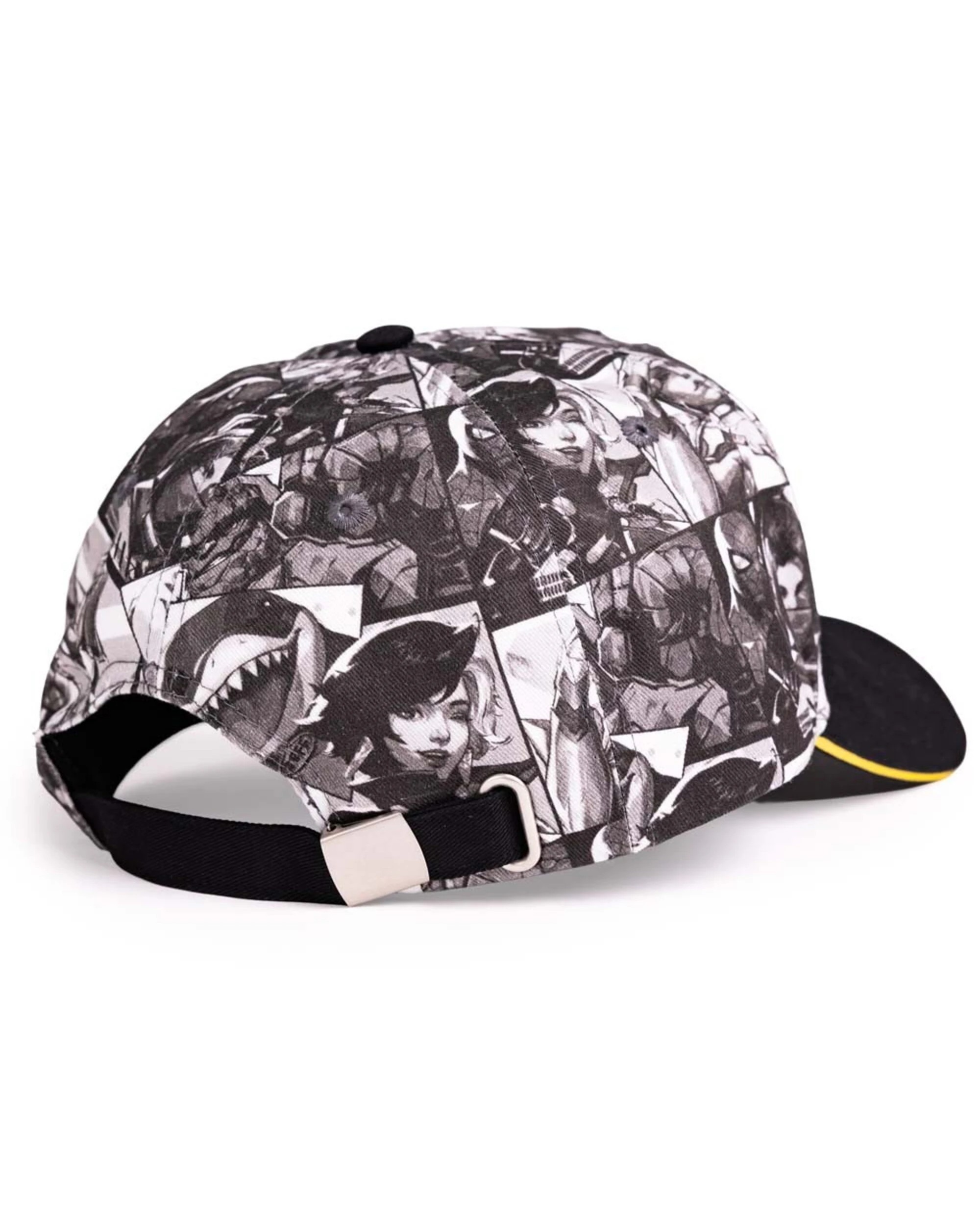 3 Marvel Rivals - Monochrome Character Curved Brim Art Cap - Black,White,Yellow, 3 of 3
