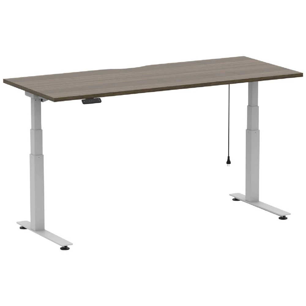 1 Stilford S2 Electric Sit Stand Desk 1800mm White/Walnut Desks, Tables and Workstations, 1 of 5