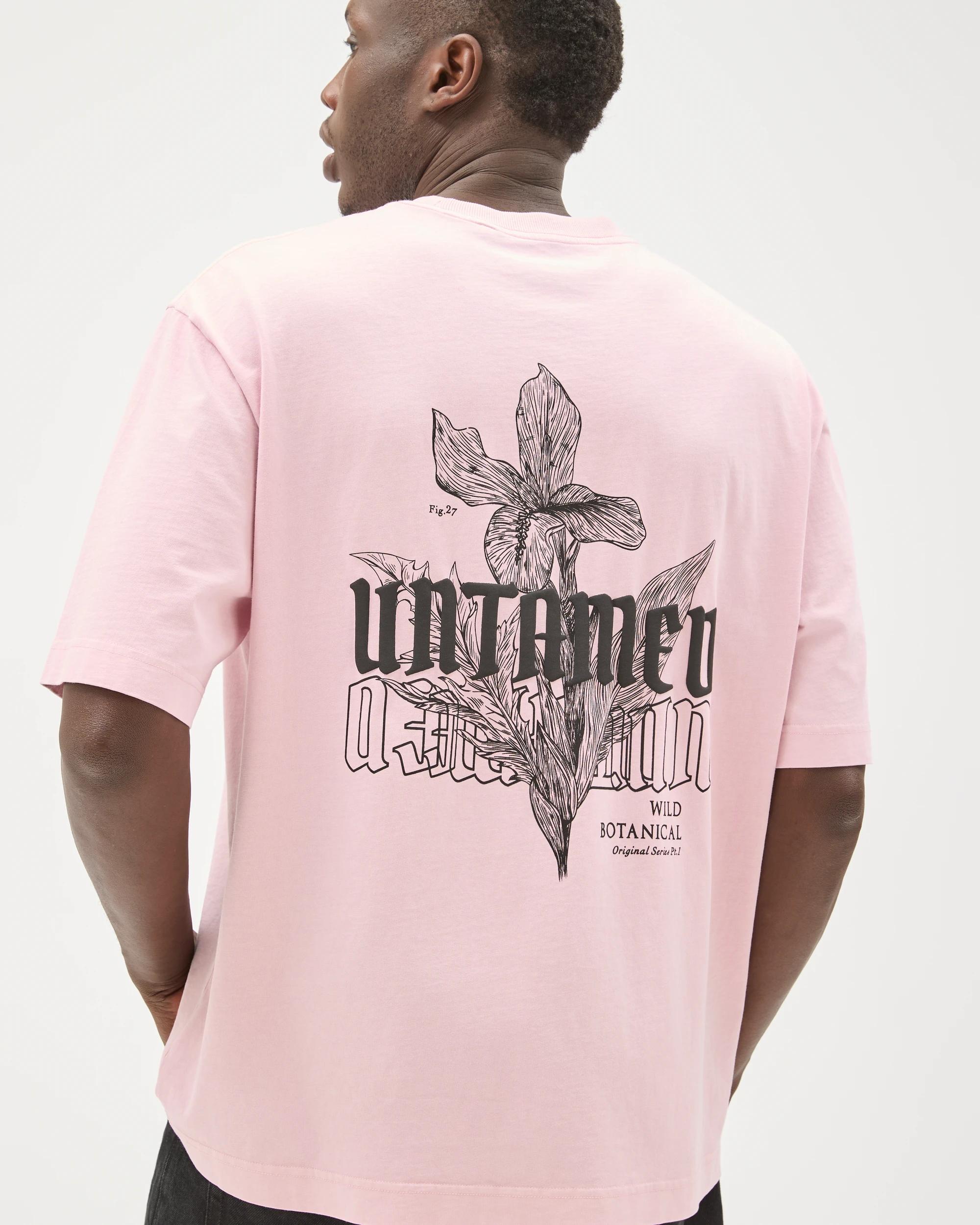 7 Commons Australian Cotton Boxy Fit Graphic T-Shirt DUSTY PINK, 7 of 7