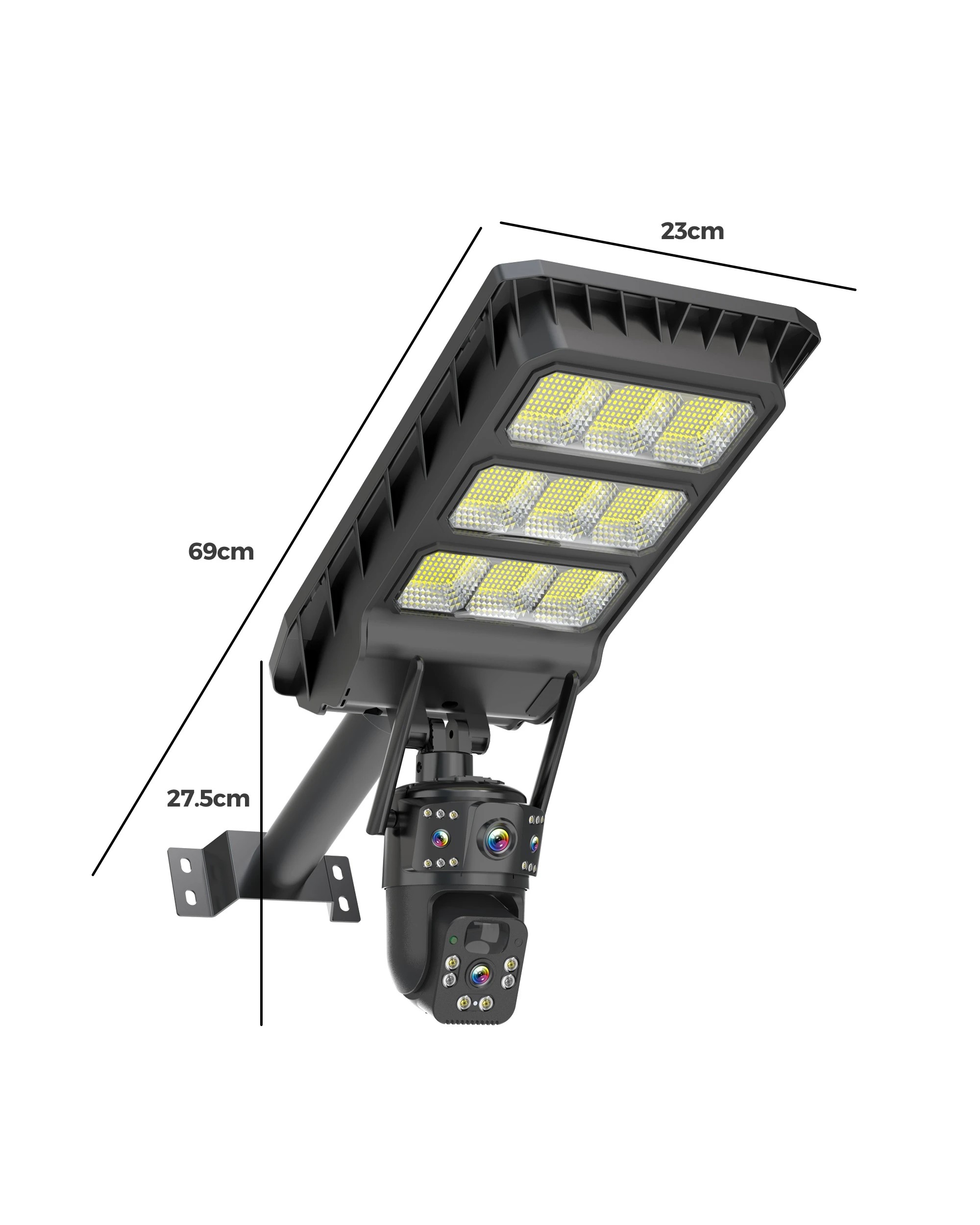 4 Advwin Solar Street Light with Dual Lens Security Camera - Black, 4 of 8