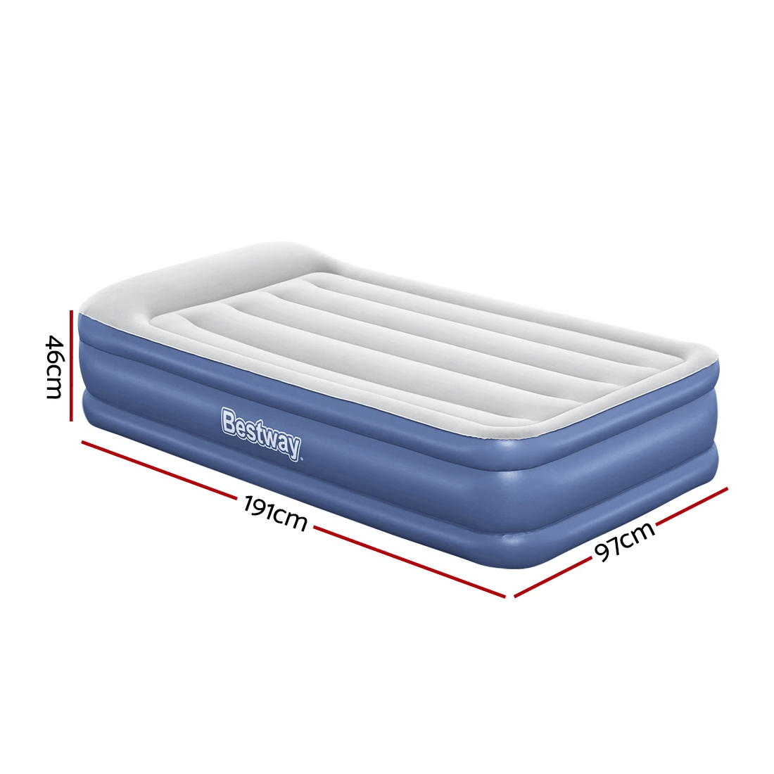 2 Bestway Air Mattress Inflatable Bed 46cm Airbed Single - Multi, 2 of 2