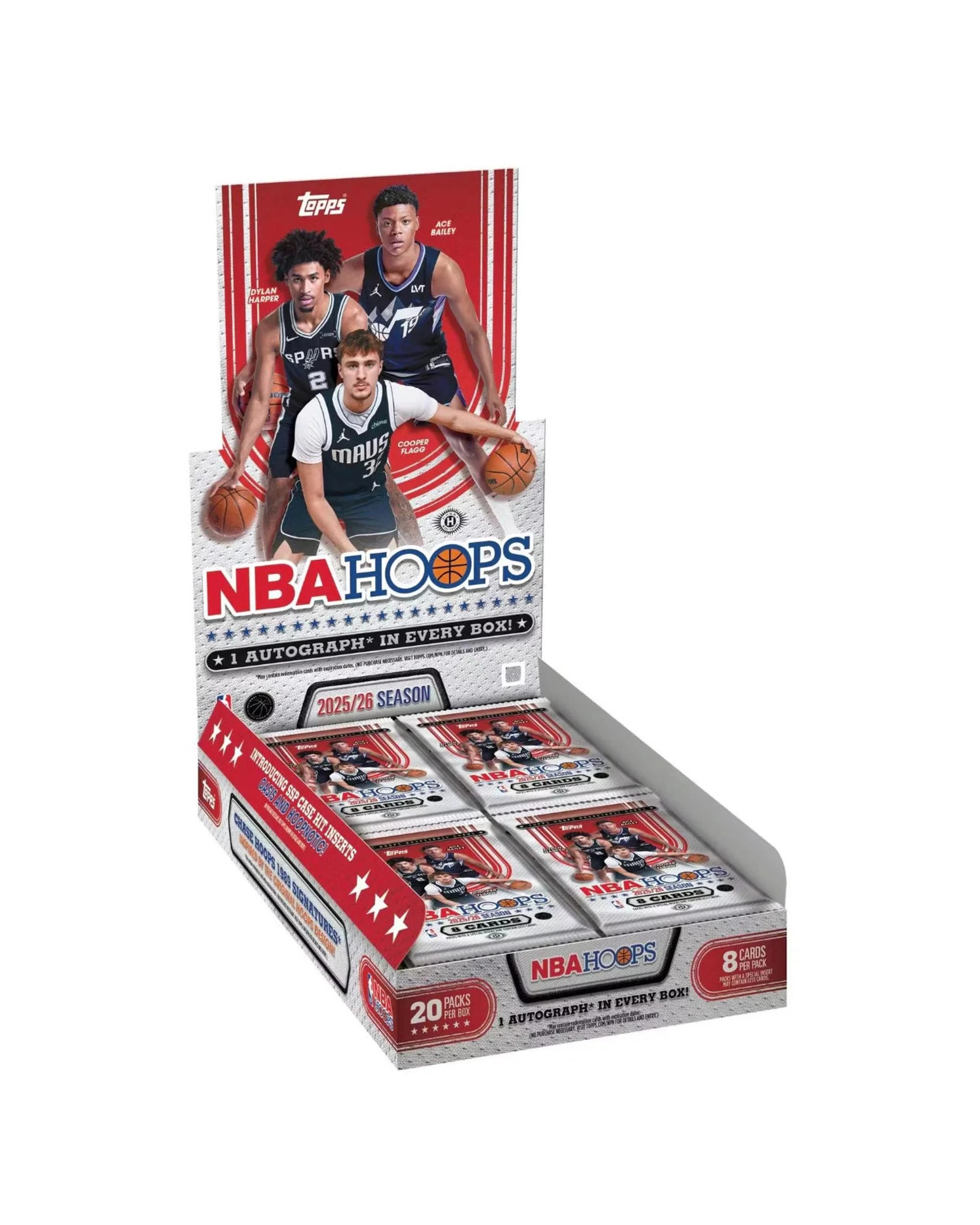 1 Topps 2025/2026 NBA Hoops Basketball Hobby Box, 1 of 9