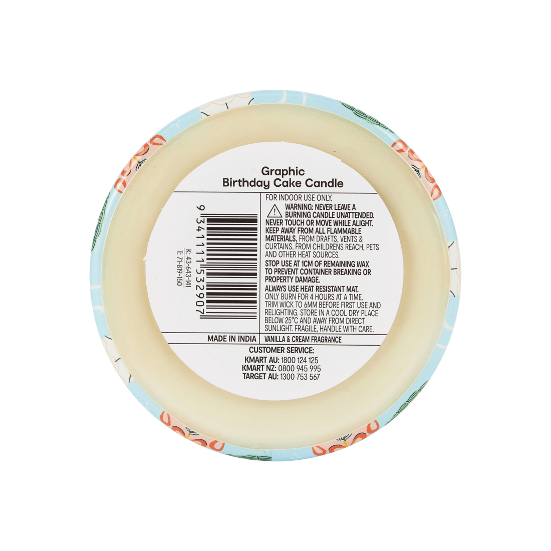 5 Graphic Birthday Cake Candle, 5 of 5