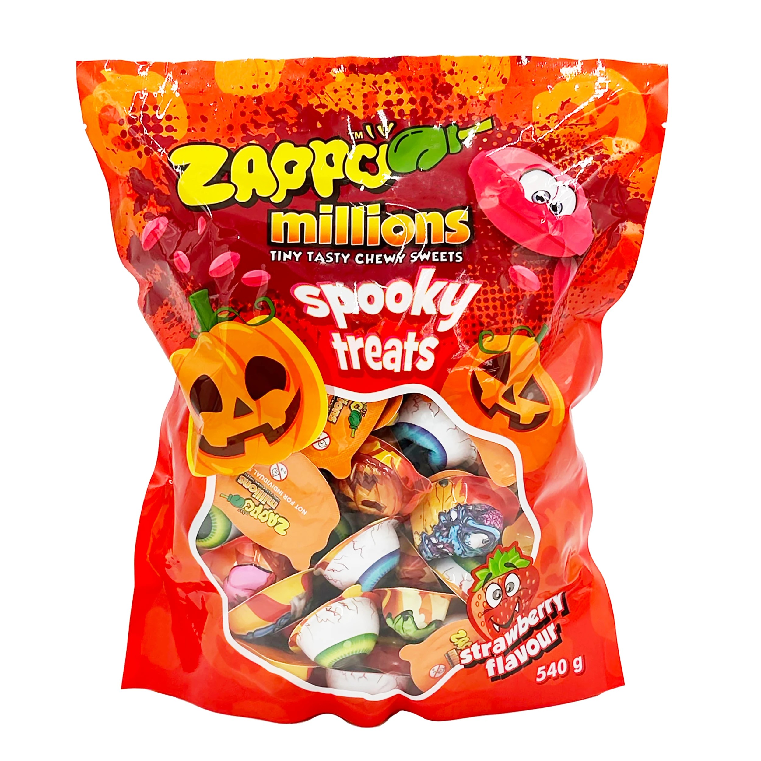 1 Universal Candy Zappo Millions Tiny Tasty Chewy Sweets: Spooky Treats 540g, 1 of 2