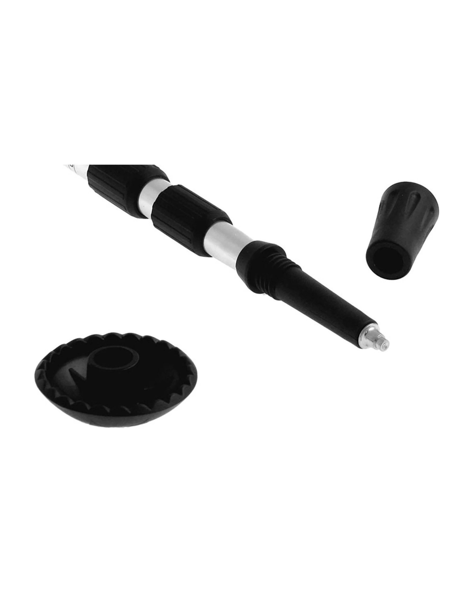 5 Powertrain Anti-Shock Trekking Hiking Poles Sticks Pair - Silver, 5 of 5