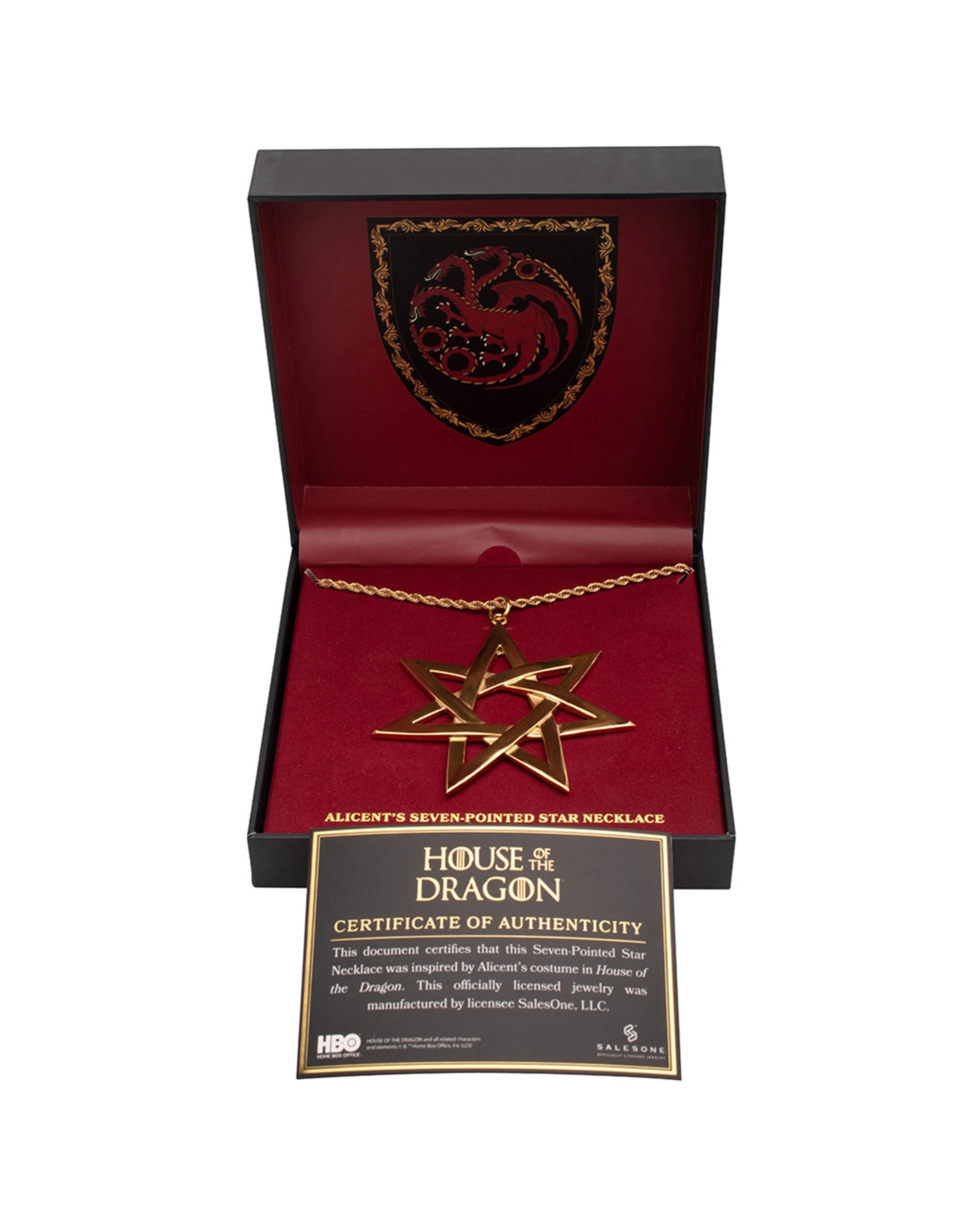 2 Game of Thrones - House of the Dragon - Alicent's Seven-Pointed Star Necklace Replica, 2 of 5