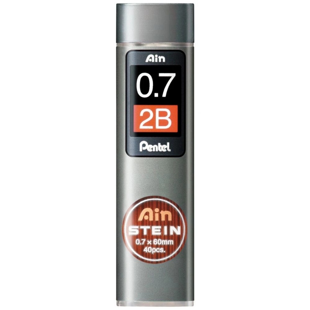 1 Pentel Ain Stein Lead Refill 0.7mm 2B Grade 40 Pack, 1 of 2