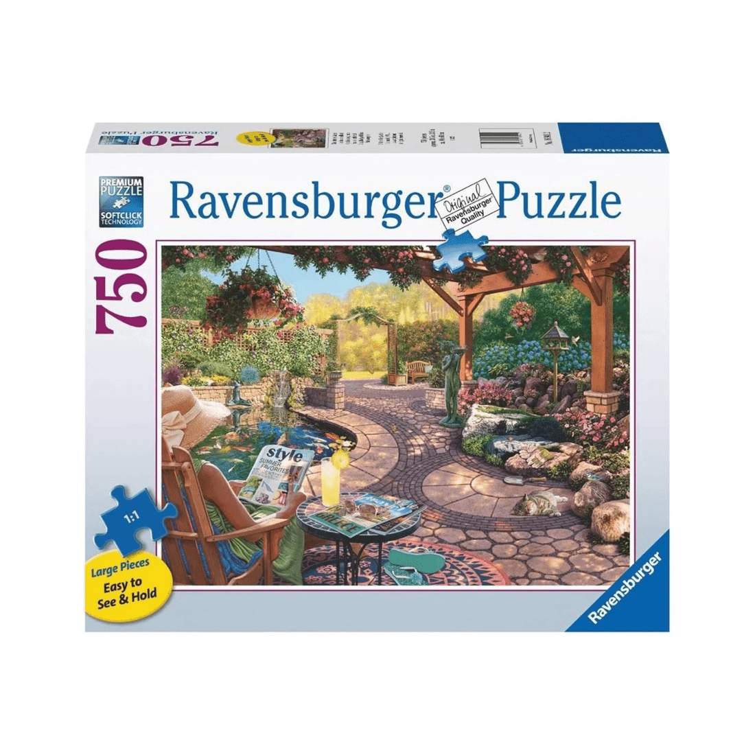 1 Ravensburger Cozy Backyard Bliss Large Format 750 Piece Jigsaw Puzzle, 1 of 1
