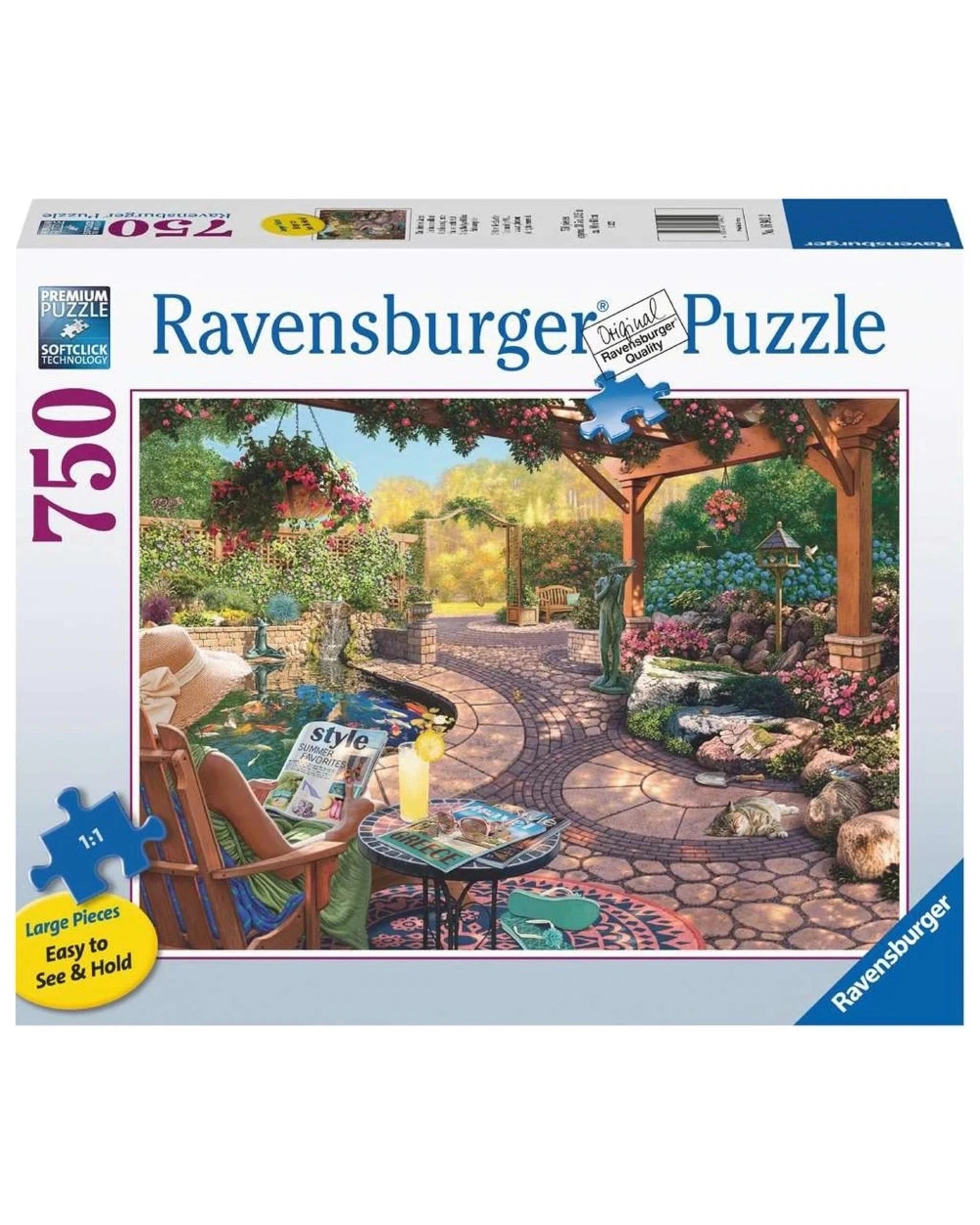 1 Ravensburger Cozy Backyard Bliss Large Format 750 Piece Jigsaw Puzzle, 1 of 1