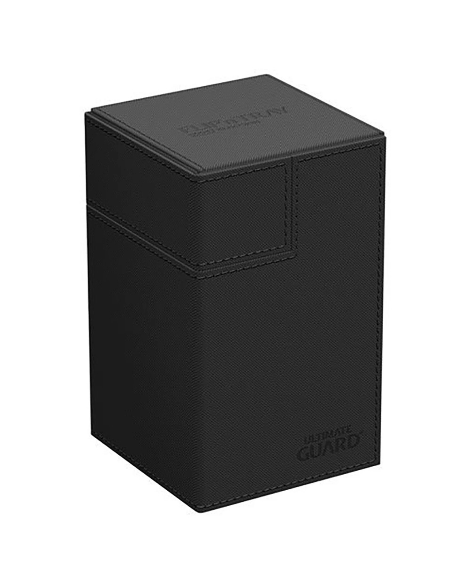 3 Ultimate Guard TCG - XenoSkin Monocolour 100+ Flip'n'Tray Deck Box - Black, 3 of 3