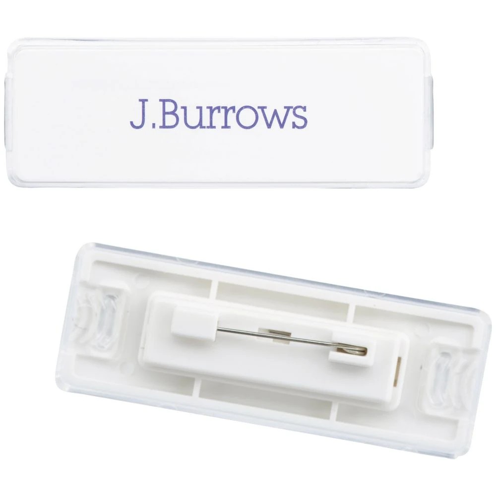 3 J.Burrows Pin Name Badges 3 Pack, 3 of 3