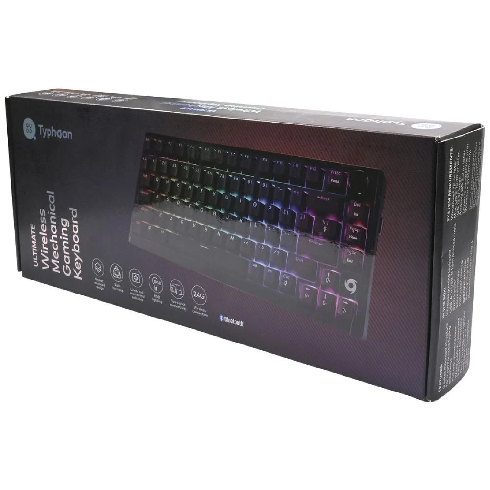 8 Typhoon Ultimate Wireless RGB Mechanical Gaming Keyboard, 8 of 8