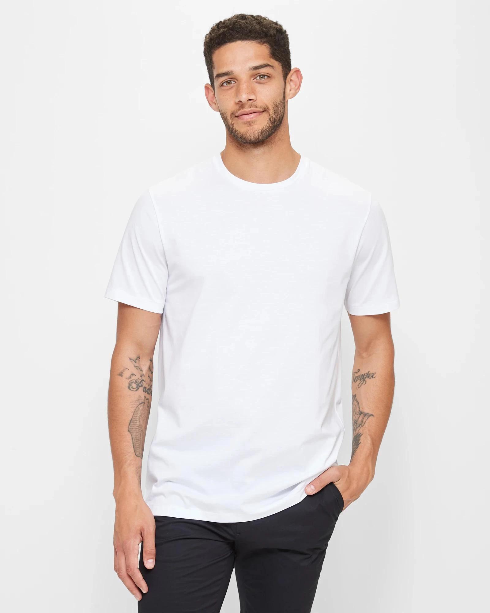 1 Supima Cotton T-Shirt - Preview WHITE, 1 of 5