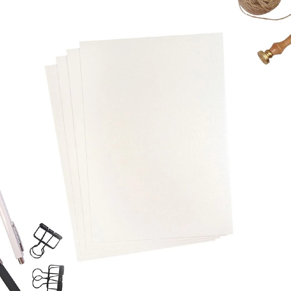 3 Quill Sculptured 220gsm A4 Board Linen 25 Pack, 3 of 3