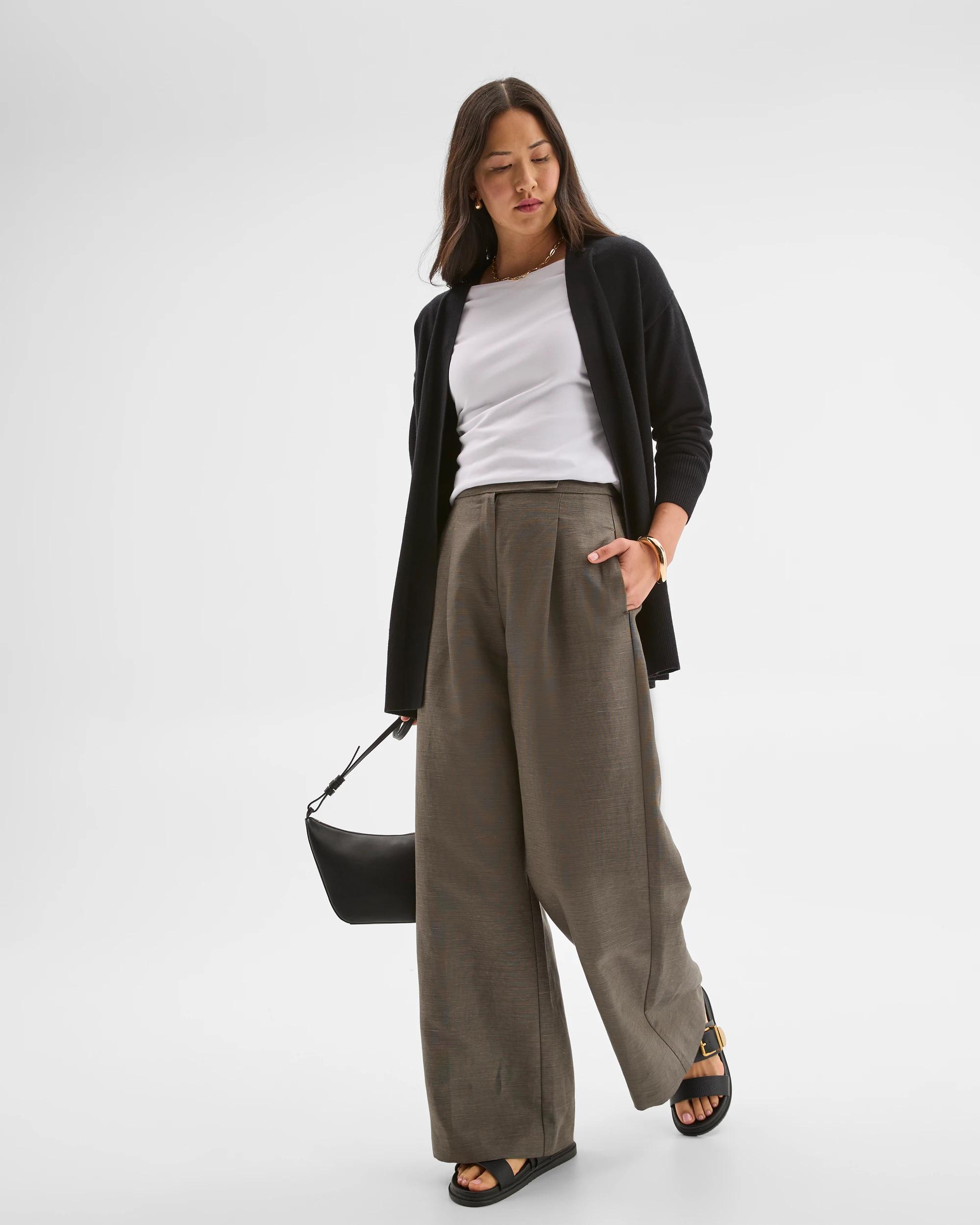 3 Preview Long Sleeve Edge To Edge Cardigan BLACK, 3 of 8