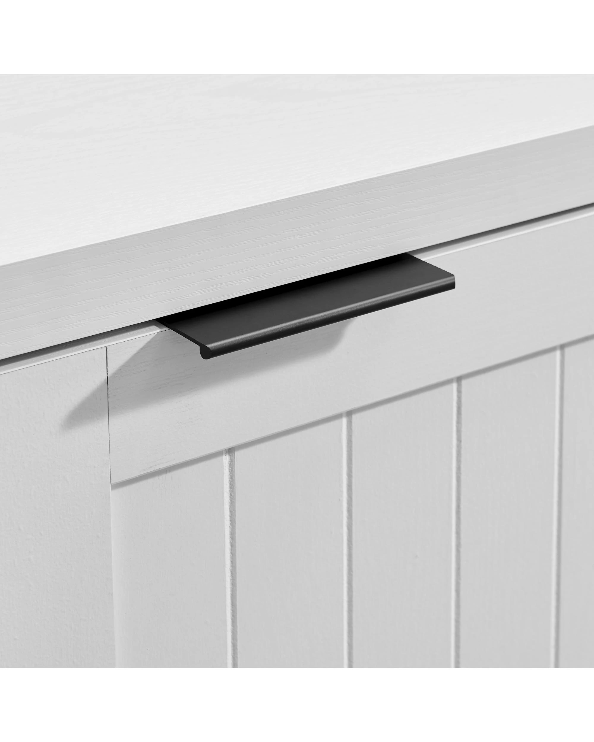 8 Kodu Rounded Look Buffet Sideboard Cabinet 3 Doors - White, 8 of 10