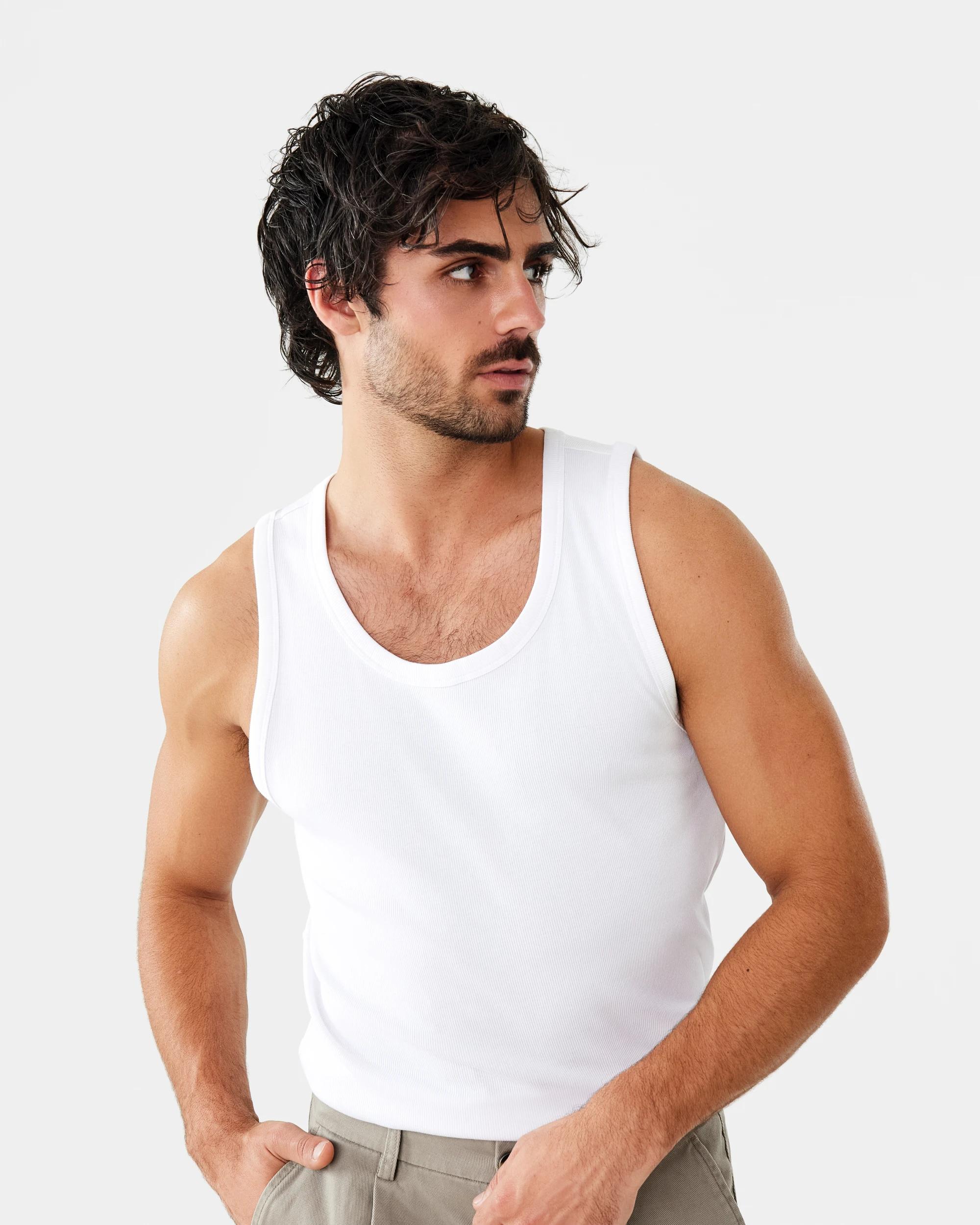 1 Rib Tank White, 1 of 9