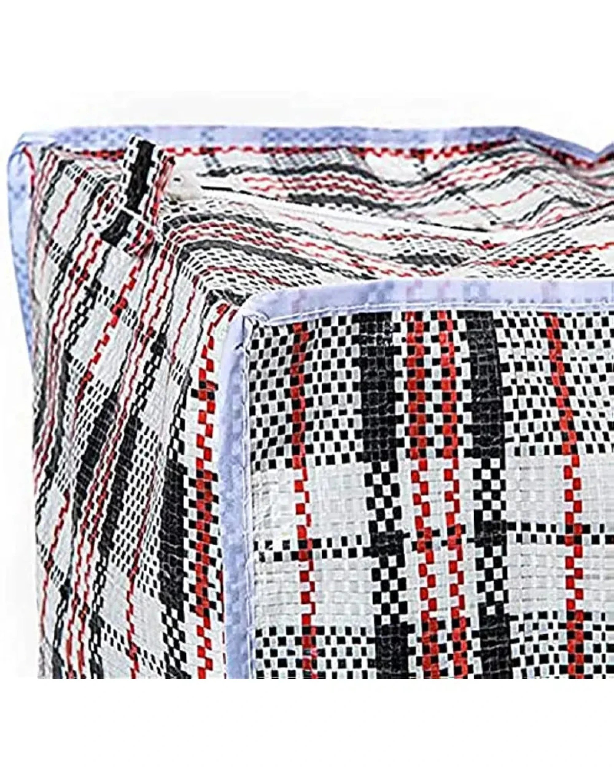 3 BR Home 100x Large Stripe Bag Packing Storage Strip Zip Shopping Travel Check House Moving 50cm x 55cm x 20cm, 3 of 4