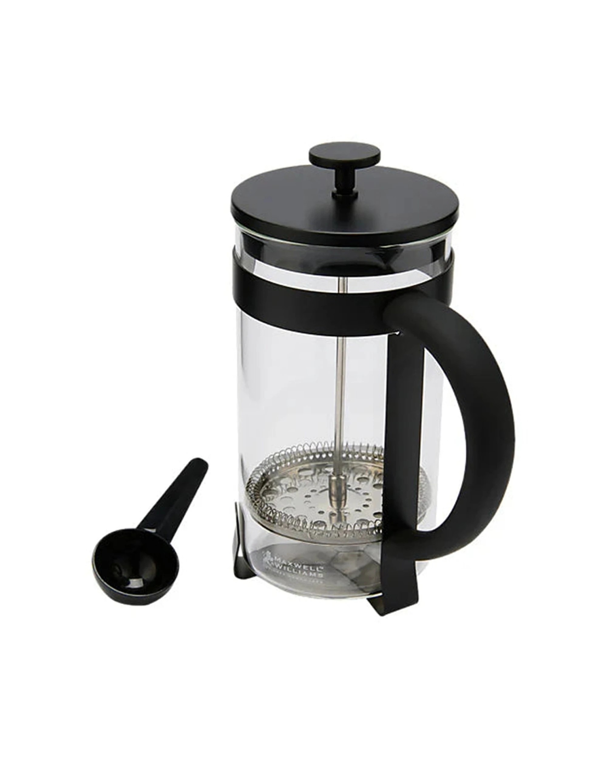 2 Maxwell Williams Blend Coffee Plunger 1L French Press Borosilicate Glass - Black, 2 of 2