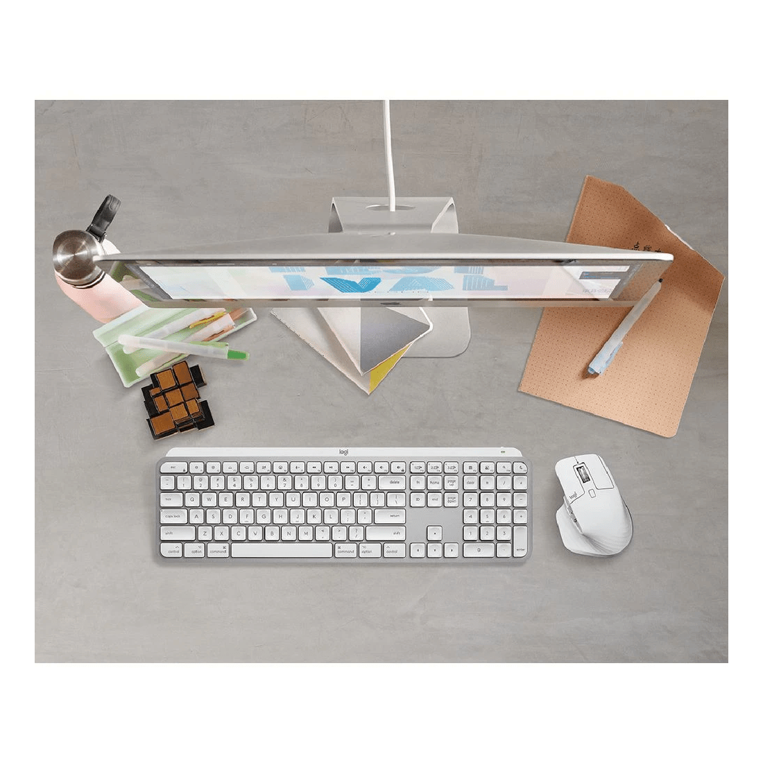 6 Logitech MX Keys Wireless Keyboard Mini Mac White, 6 of 6