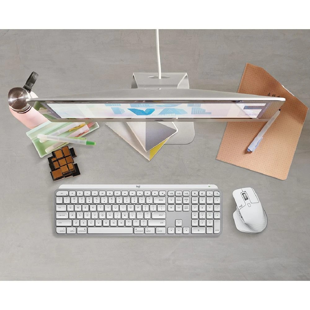 6 Logitech MX Keys S for Mac Wireless Keyboard Pale Grey, 6 of 6