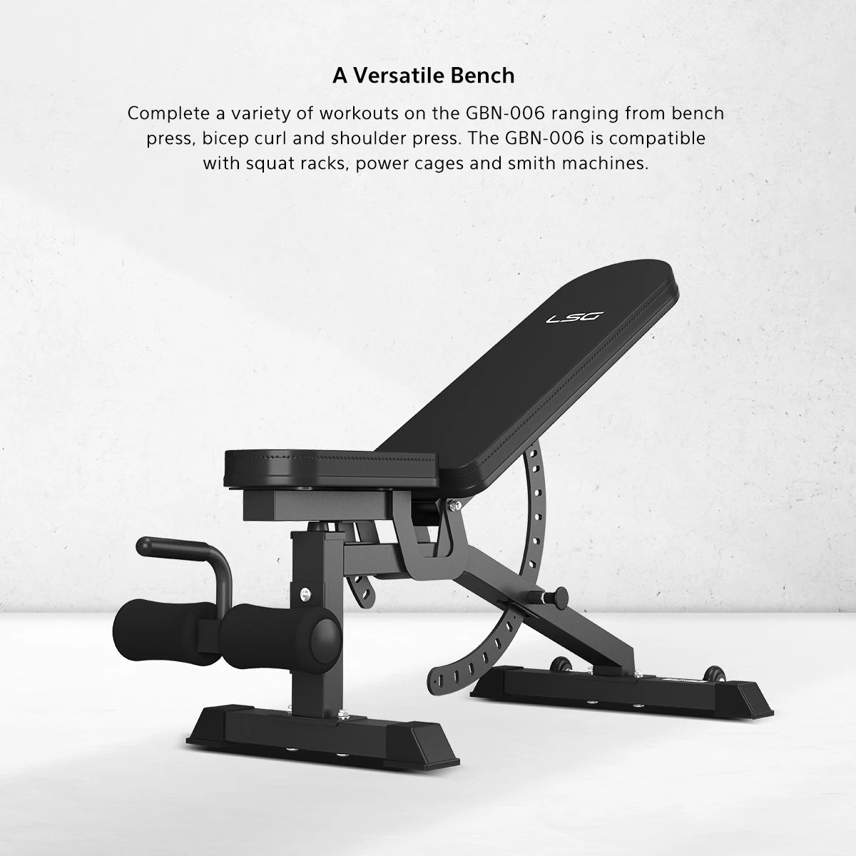 3 LSG GBN-006 14 Level FID Bench (Flat, Incline, Decline) - Black, 3 of 7