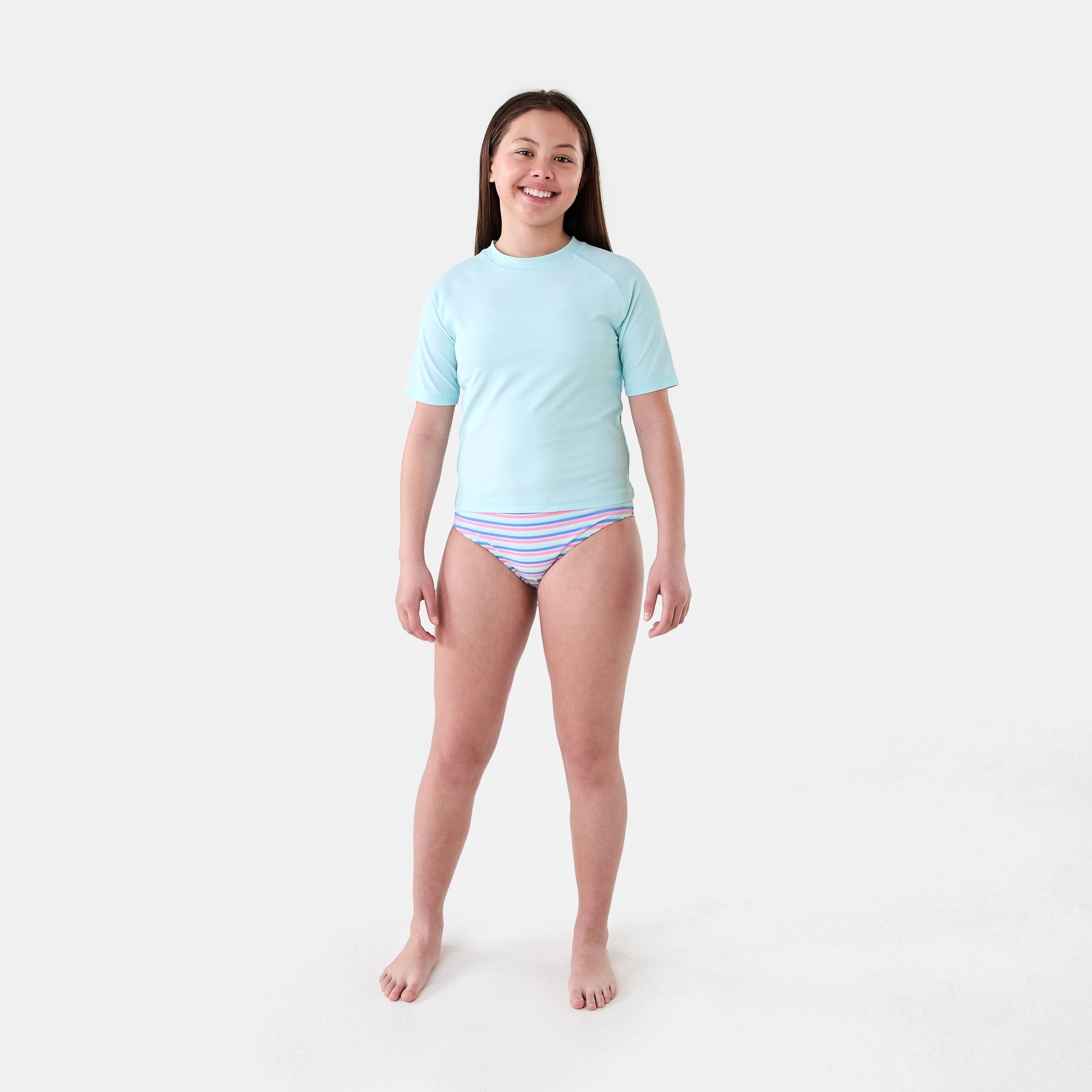 7 3 Piece Swim Set With Ruching Multi Strp, 7 of 7