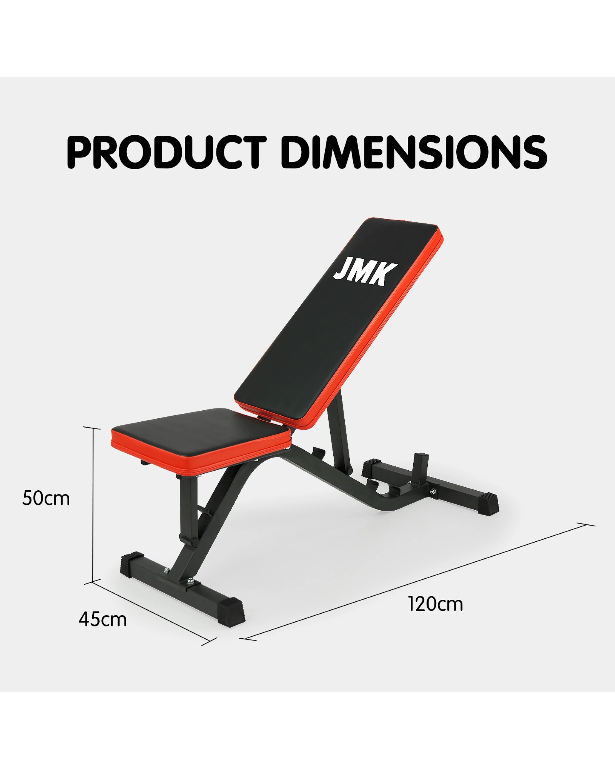 6 Powertrain Adjustable Incline Decline Home Gym Exercise Bench, 6 of 7
