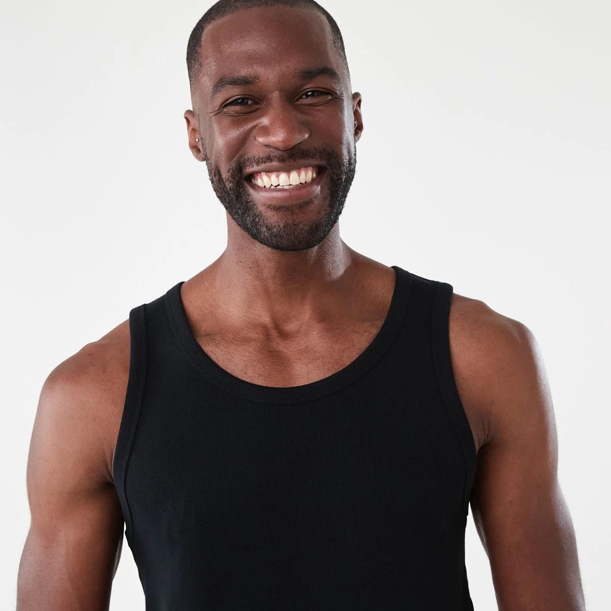 4 Rib Tank BLACK, 4 of 5