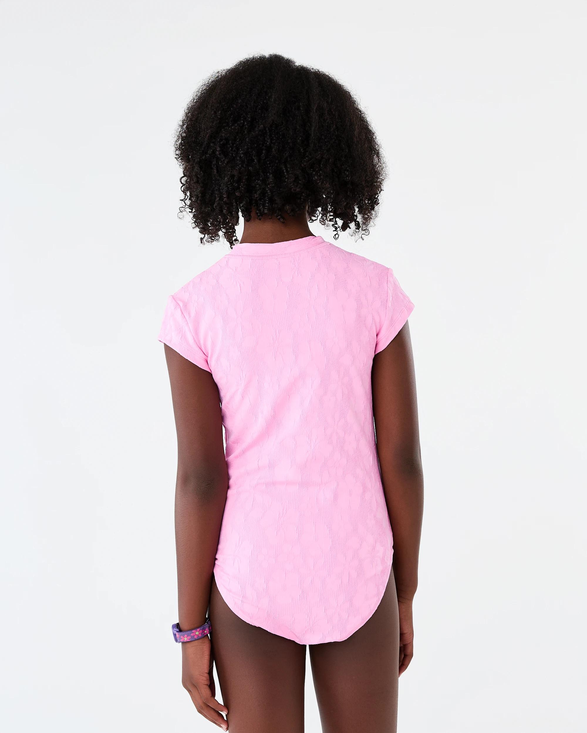 2 One Piece Print Bather with Cap Sleeve Trpc Flwrs, 2 of 8