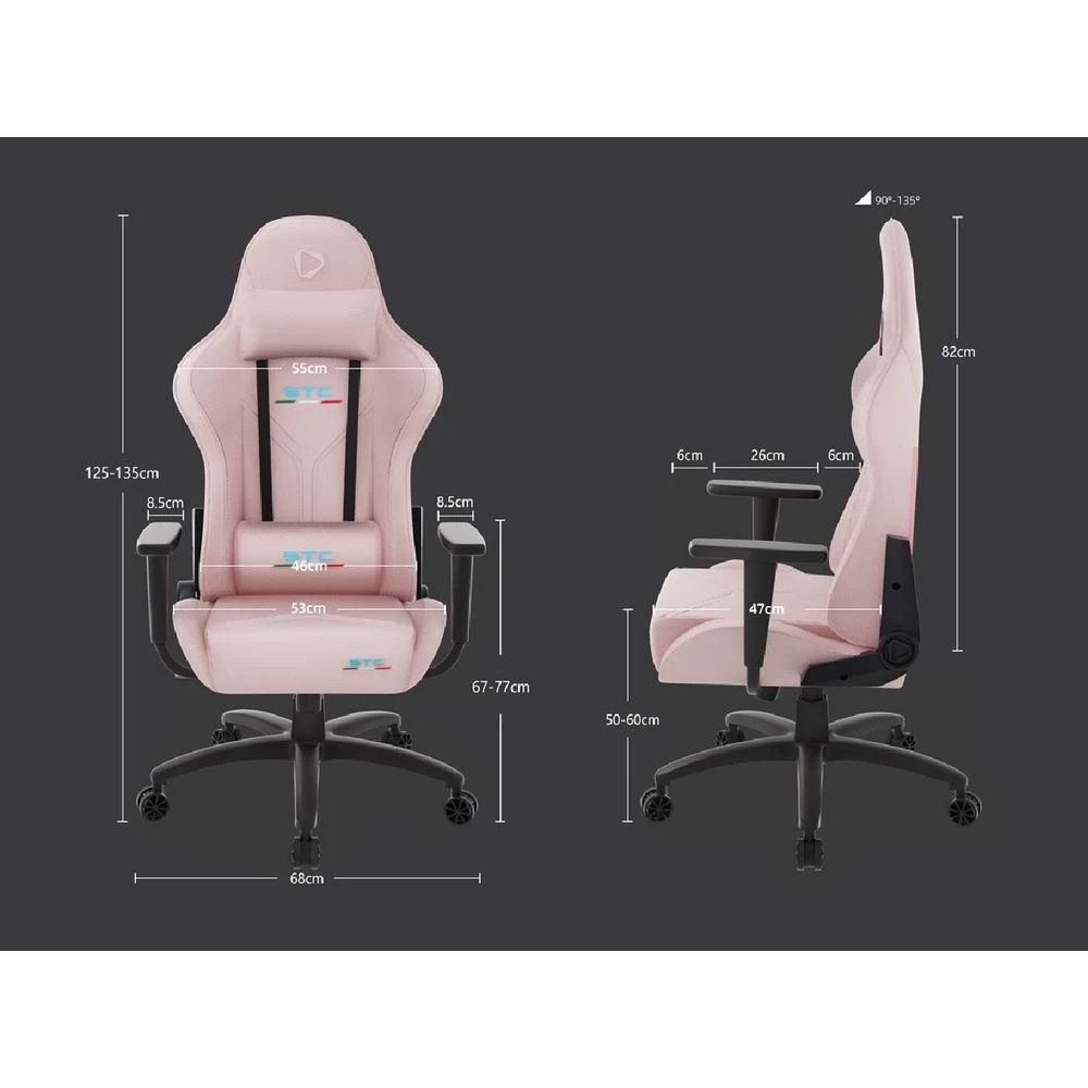 7 ONEX STC Tribute Fabric Gaming Chair Pink Gaming Chairs, 7 of 10
