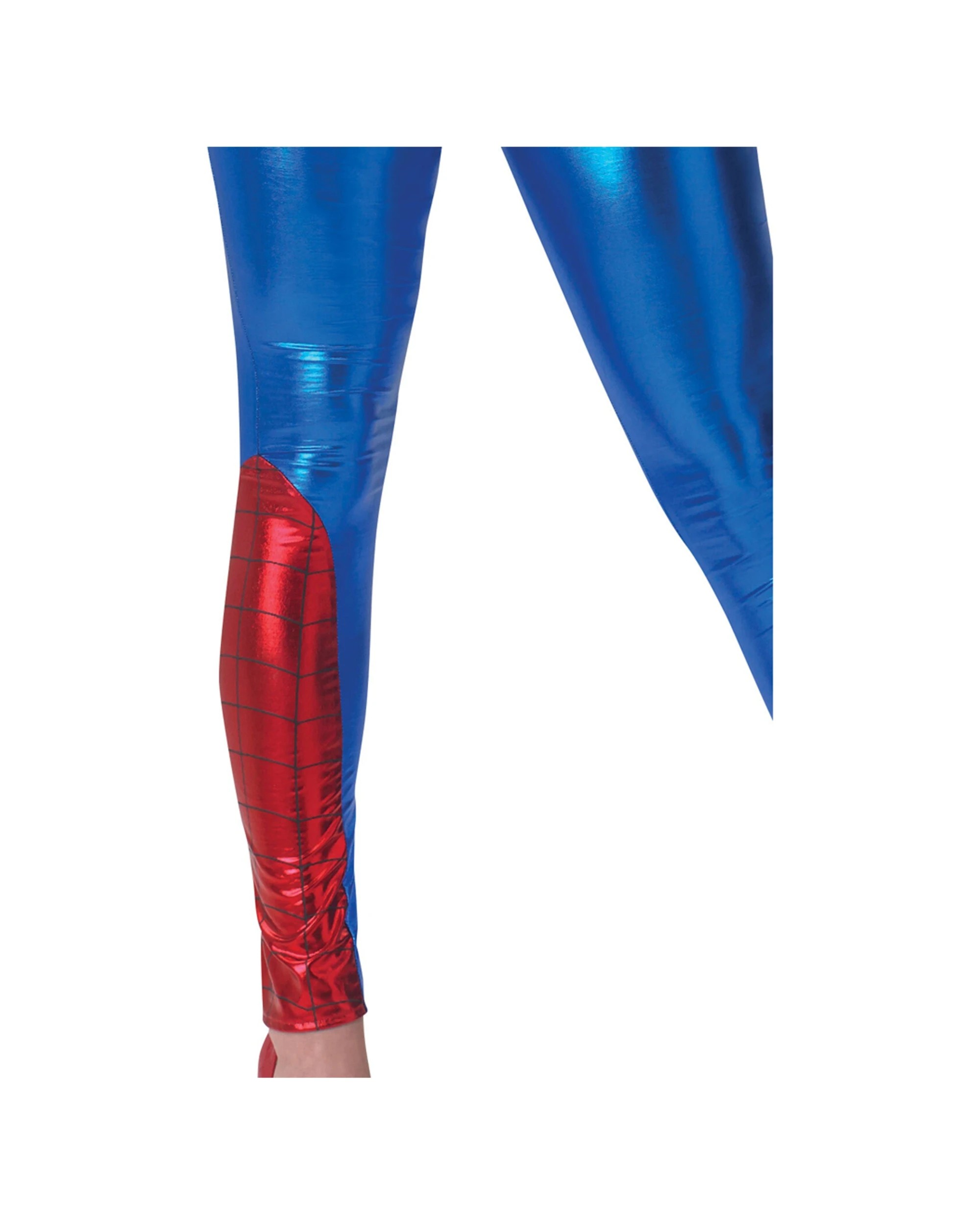 2 Spiderman 3pc Spider-Girl Jumpsuit Adult Women Costume Set Size S - Red, 2 of 2