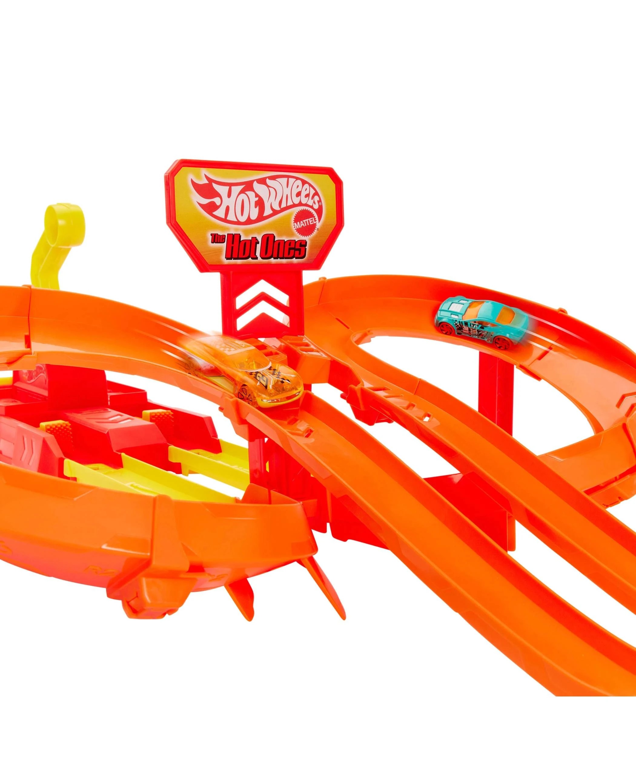 5 Mattel Hot Wheels The Hot Ones Crash Speedway Frenzy Track Set - Multi, 5 of 6