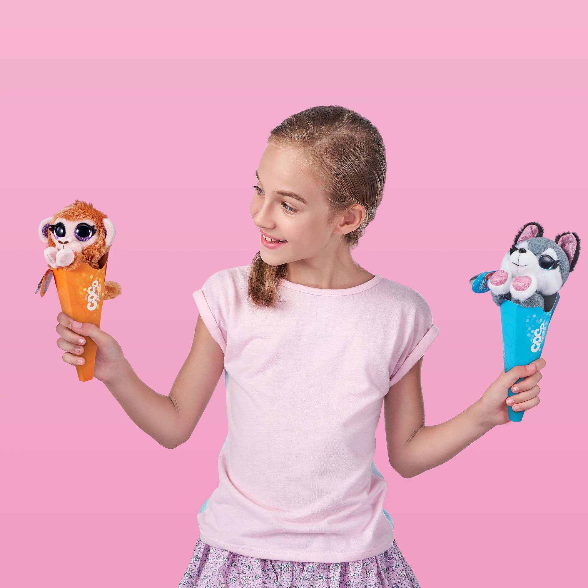 9 Coco Cones Adorable Collectable Plush in a Cone by ZURU - Assorted* - Multi, 9 of 9