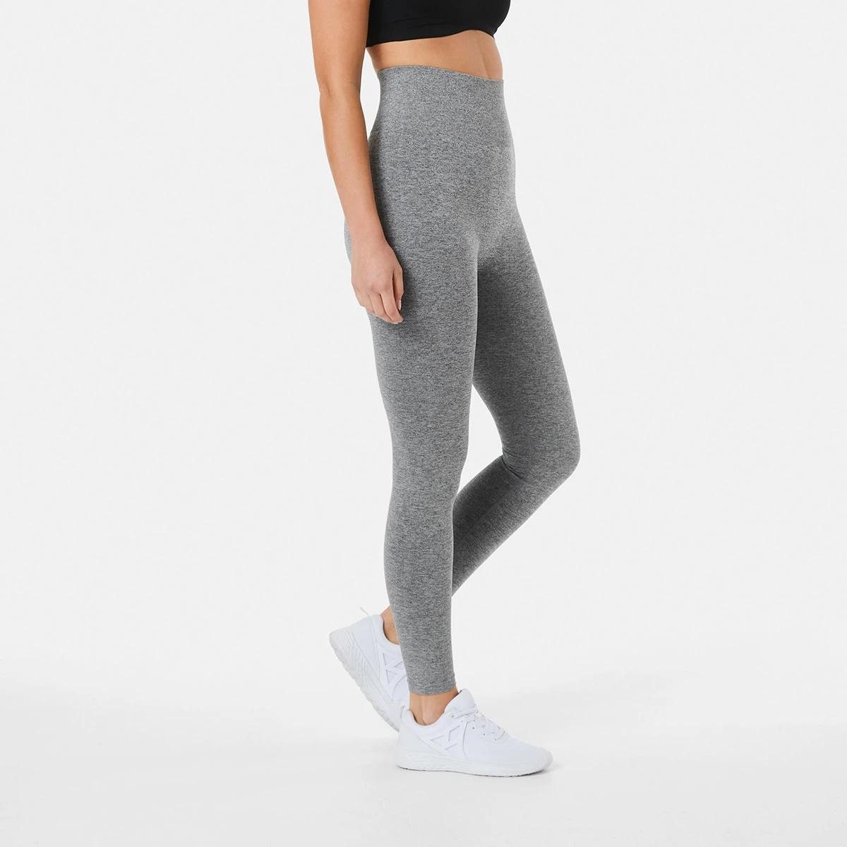 2 Active Womens Full Length Seamfree Table Studio Leggings Grey Mrl, 2 of 5