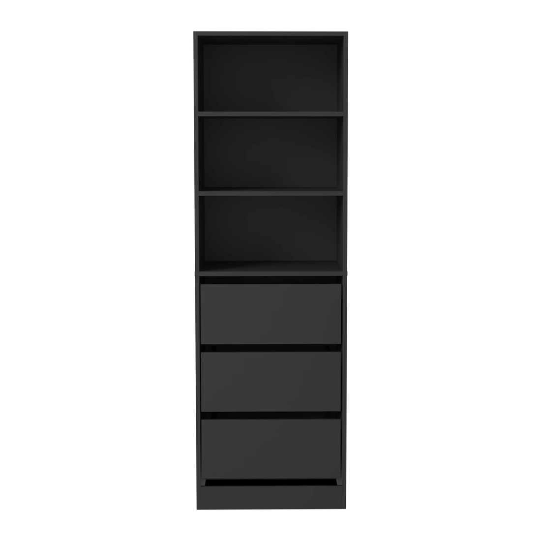 6 Oikiture Wardrobe Shelf Unit Clothes Storage Cabinet 3 Drawers Organizer
 - Black, 6 of 10