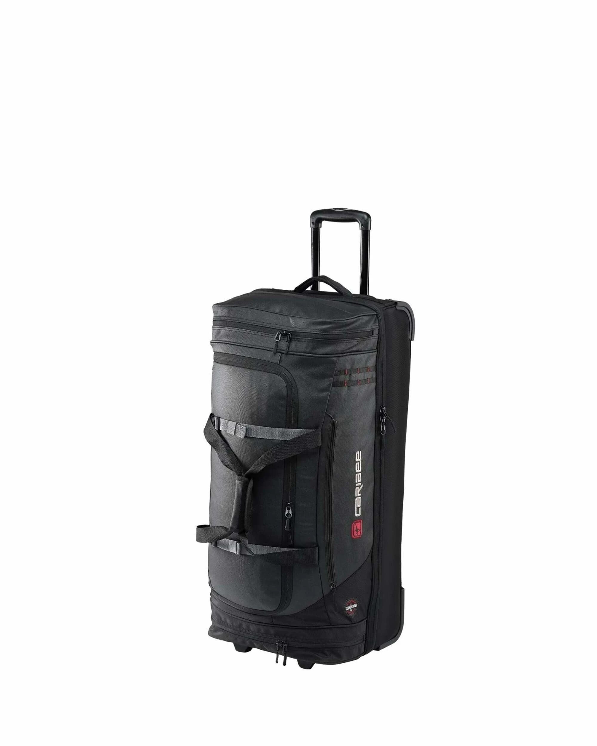 1 Caribee Scarecrow V2 Medium Wheeled Duffle Bag - 75L - Black, 1 of 5