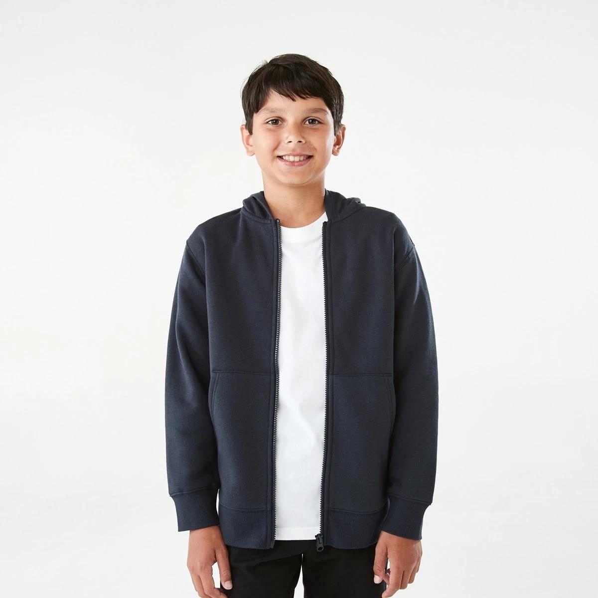 1 Zip Through Hoodie Nvy Sphire, 1 of 10